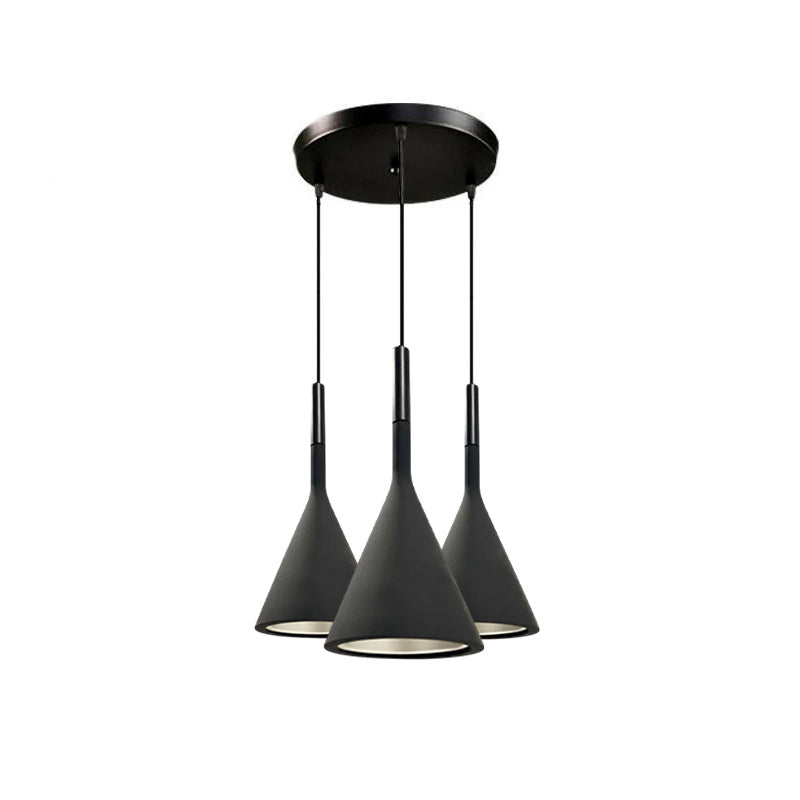 Betonnen Hanglamp Conisch Design Grijs Zwart Wit Rood Minimalistisch Eetkamer Woonkamer Slaapkamer Sfeervol E26 E27 Fitting