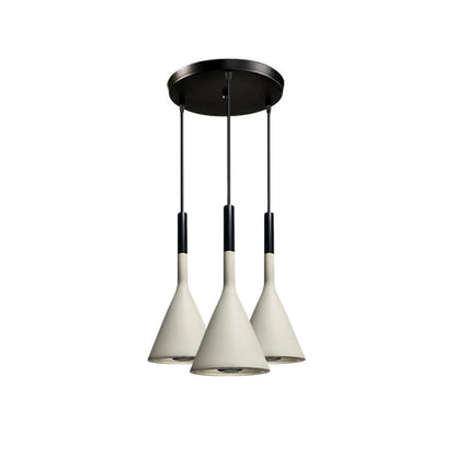 Betonnen Hanglamp Conisch Design Grijs Zwart Wit Rood Minimalistisch Eetkamer Woonkamer Slaapkamer Sfeervol E26 E27 Fitting