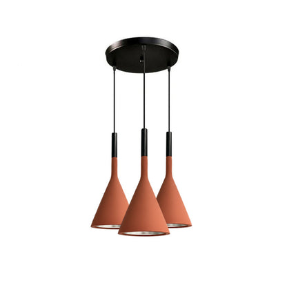 Betonnen Hanglamp Conisch Design Grijs Zwart Wit Rood Minimalistisch Eetkamer Woonkamer Slaapkamer Sfeervol E26 E27 Fitting