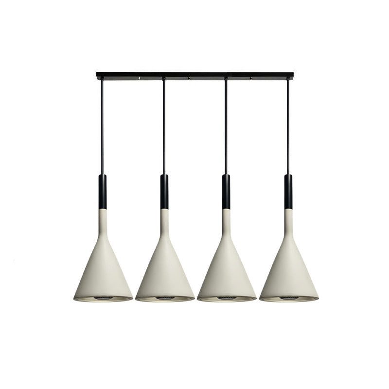 Betonnen Hanglamp Conisch Design Grijs Zwart Wit Rood Minimalistisch Eetkamer Woonkamer Slaapkamer Sfeervol E26 E27 Fitting