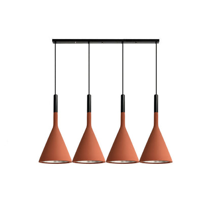Betonnen Hanglamp Conisch Design Grijs Zwart Wit Rood Minimalistisch Eetkamer Woonkamer Slaapkamer Sfeervol E26 E27 Fitting
