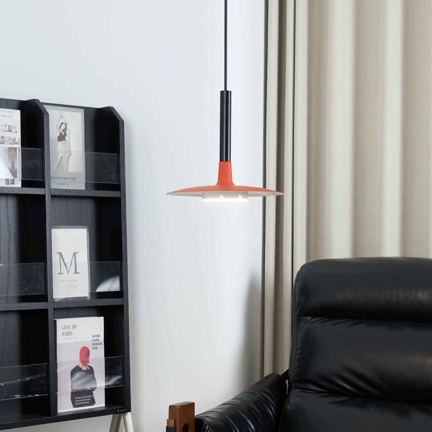 Hanglamp met Conische Kap – Resin Sculptural Pendant in Zes Kleuren, Geïntegreerde LED 3000K of Dimbaar, Moderne Lamp voor Eetkamer Keukeneiland