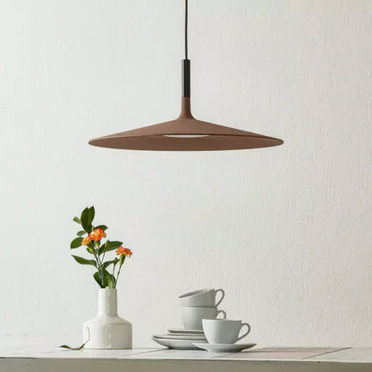 Hanglamp met Conische Kap – Resin Sculptural Pendant in Zes Kleuren, Geïntegreerde LED 3000K of Dimbaar, Moderne Lamp voor Eetkamer Keukeneiland