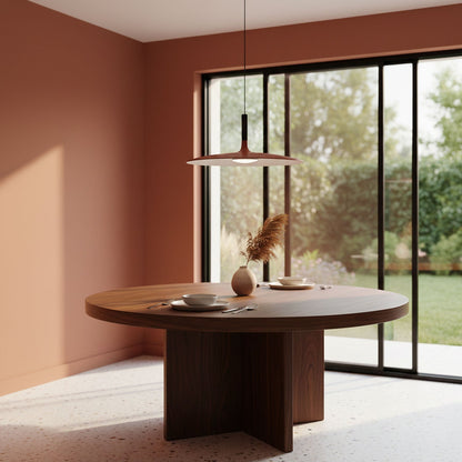 Hanglamp met Conische Kap – Resin Sculptural Pendant in Zes Kleuren, Geïntegreerde LED 3000K of Dimbaar, Moderne Lamp voor Eetkamer Keukeneiland