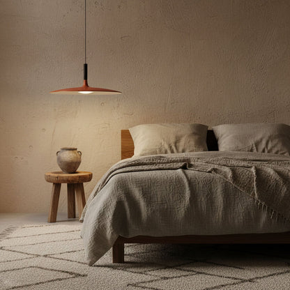 Hanglamp met Conische Kap – Resin Sculptural Pendant in Zes Kleuren, Geïntegreerde LED 3000K of Dimbaar, Moderne Lamp voor Eetkamer Keukeneiland