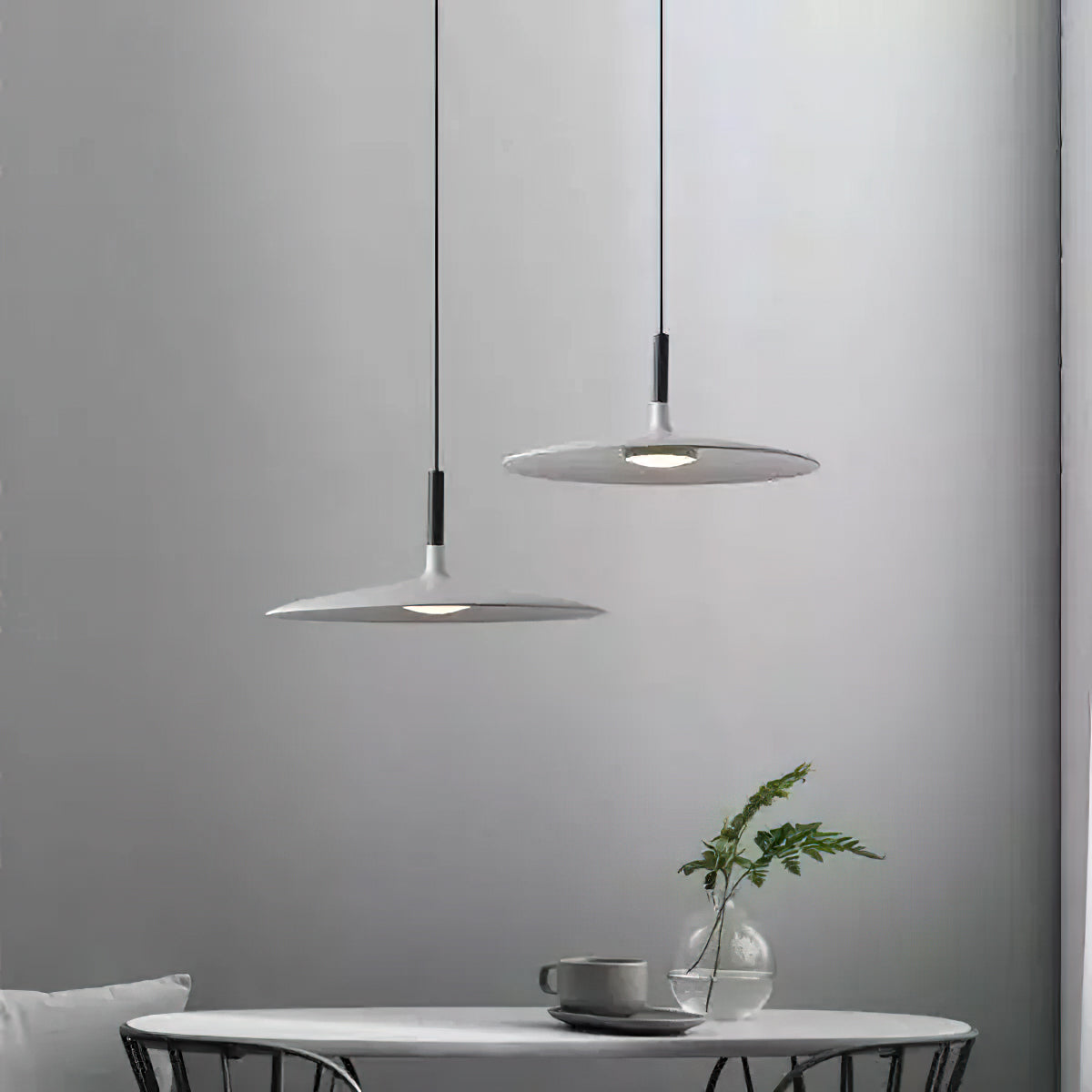 Hanglamp met Conische Kap – Resin Sculptural Pendant in Zes Kleuren, Geïntegreerde LED 3000K of Dimbaar, Moderne Lamp voor Eetkamer Keukeneiland