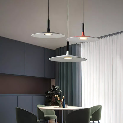 Hanglamp met Conische Kap – Resin Sculptural Pendant in Zes Kleuren, Geïntegreerde LED 3000K of Dimbaar, Moderne Lamp voor Eetkamer Keukeneiland