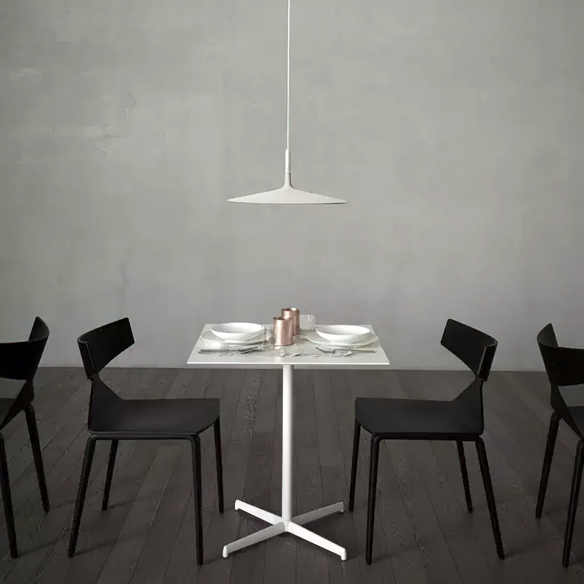Hanglamp met Conische Kap – Resin Sculptural Pendant in Zes Kleuren, Geïntegreerde LED 3000K of Dimbaar, Moderne Lamp voor Eetkamer Keukeneiland