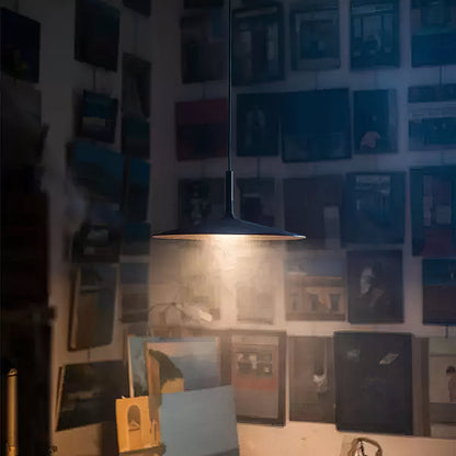 Hanglamp met Conische Kap – Resin Sculptural Pendant in Zes Kleuren, Geïntegreerde LED 3000K of Dimbaar, Moderne Lamp voor Eetkamer Keukeneiland