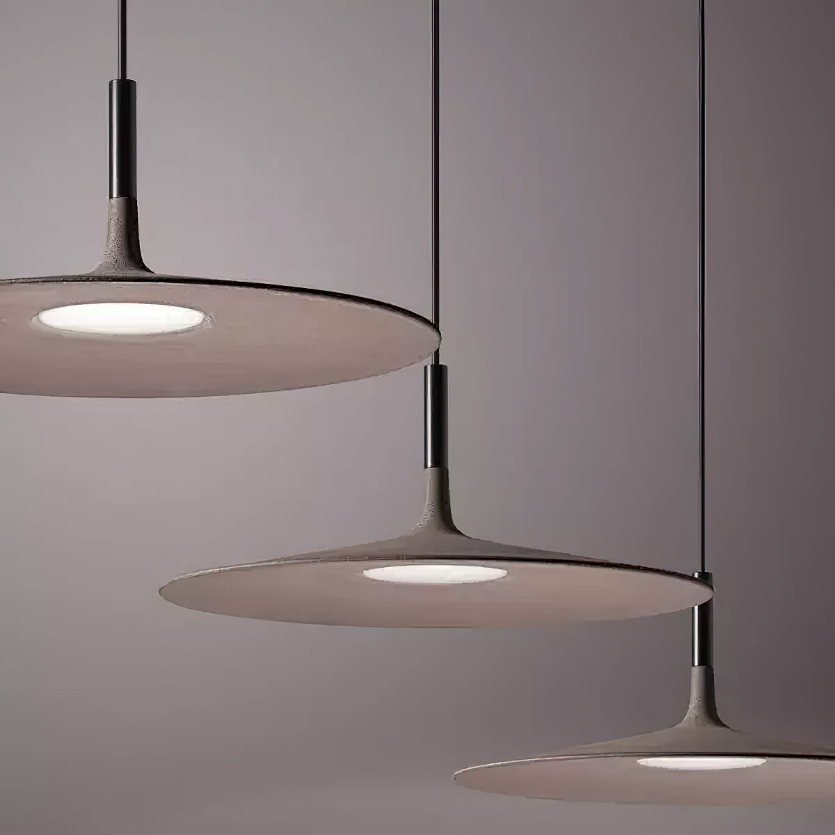 Hanglamp met Conische Kap – Resin Sculptural Pendant in Zes Kleuren, Geïntegreerde LED 3000K of Dimbaar, Moderne Lamp voor Eetkamer Keukeneiland