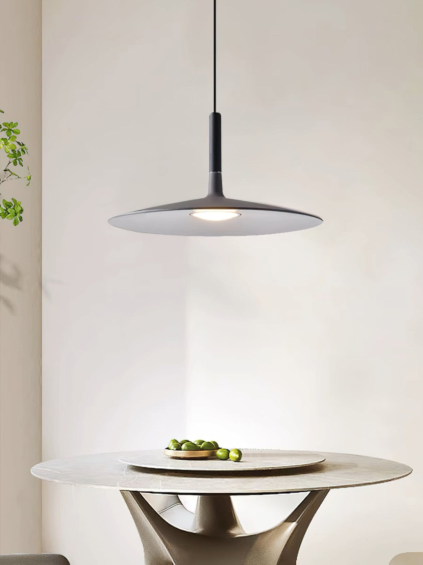 Hanglamp met Conische Kap – Resin Sculptural Pendant in Zes Kleuren, Geïntegreerde LED 3000K of Dimbaar, Moderne Lamp voor Eetkamer Keukeneiland