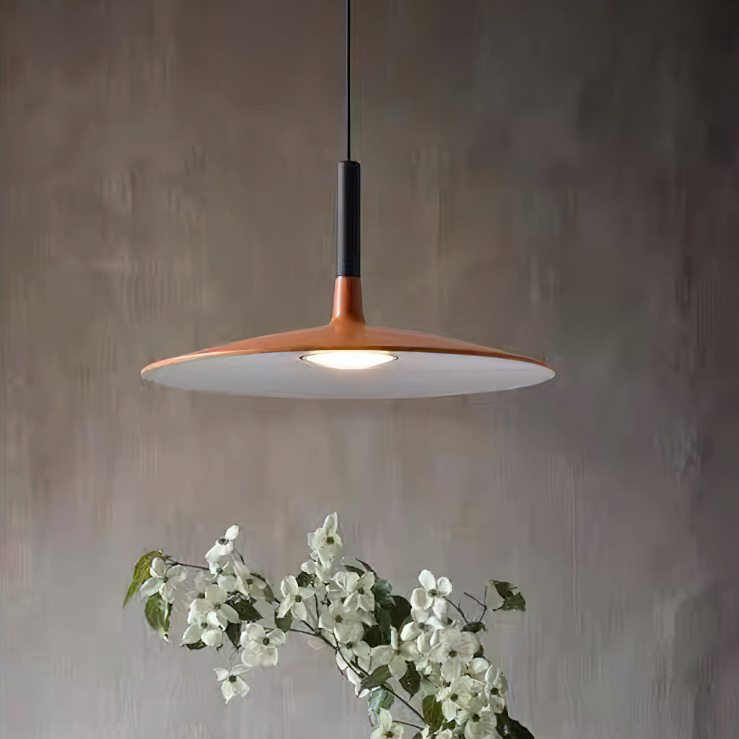 Hanglamp met Conische Kap – Resin Sculptural Pendant in Zes Kleuren, Geïntegreerde LED 3000K of Dimbaar, Moderne Lamp voor Eetkamer Keukeneiland