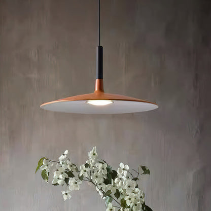 Hanglamp met Conische Kap – Resin Sculptural Pendant in Zes Kleuren, Geïntegreerde LED 3000K of Dimbaar, Moderne Lamp voor Eetkamer Keukeneiland