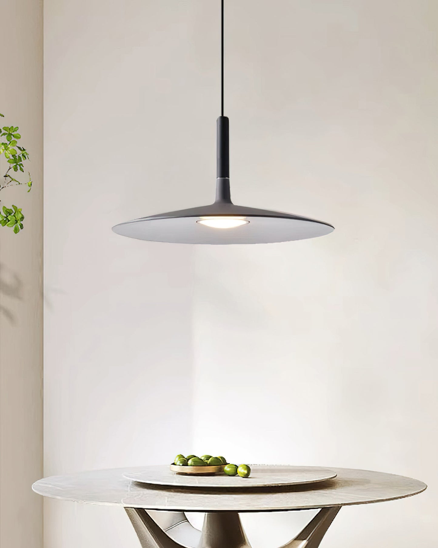 Hanglamp met Conische Kap – Resin Sculptural Pendant in Zes Kleuren, Geïntegreerde LED 3000K of Dimbaar, Moderne Lamp voor Eetkamer Keukeneiland