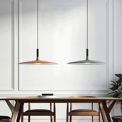 Hanglamp met Conische Kap – Resin Sculptural Pendant in Zes Kleuren, Geïntegreerde LED 3000K of Dimbaar, Moderne Lamp voor Eetkamer Keukeneiland
