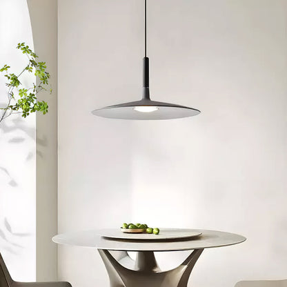 Hanglamp met Conische Kap – Resin Sculptural Pendant in Zes Kleuren, Geïntegreerde LED 3000K of Dimbaar, Moderne Lamp voor Eetkamer Keukeneiland