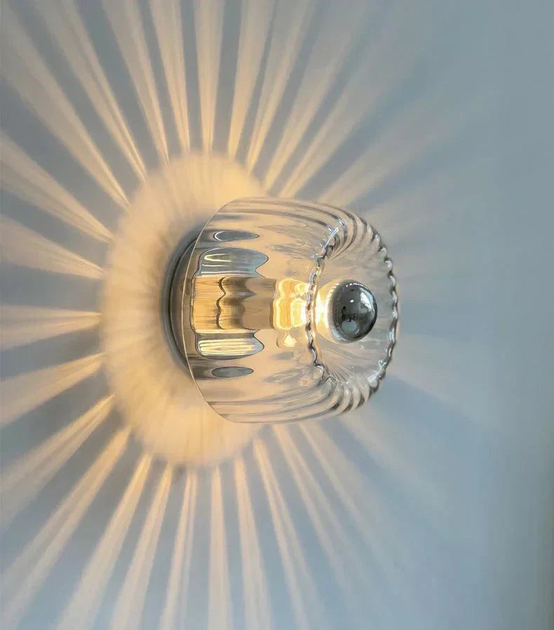 Minimalistische Glazen Wandlamp – Warm Sfeerlicht voor Woonkamer & Hal