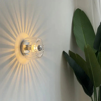 Minimalistische Glazen Wandlamp – Warm Sfeerlicht voor Woonkamer & Hal