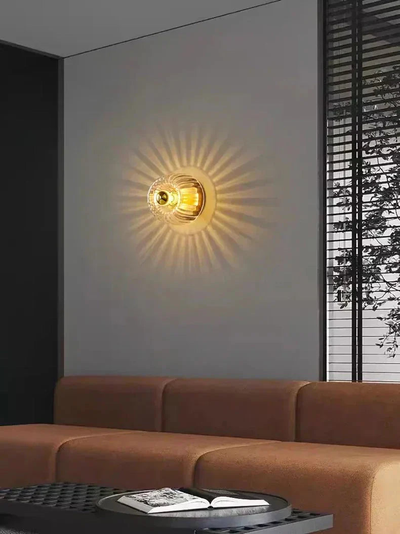 Minimalistische Glazen Wandlamp – Warm Sfeerlicht voor Woonkamer & Hal
