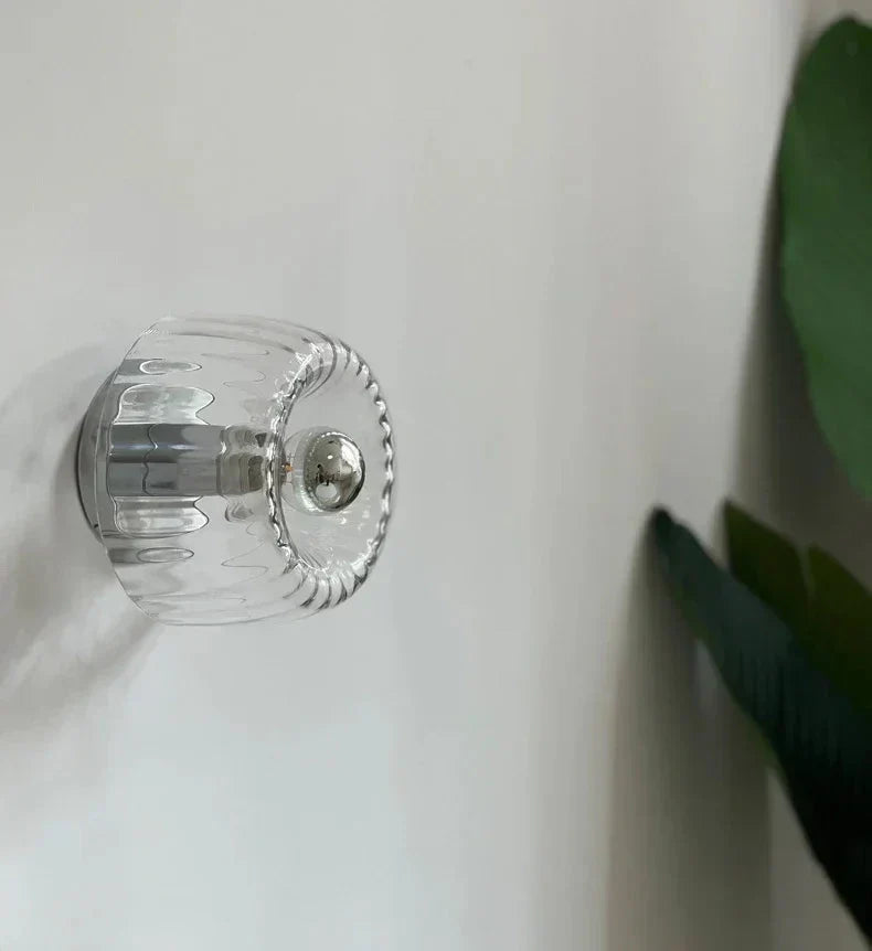 Minimalistische Glazen Wandlamp – Warm Sfeerlicht voor Woonkamer & Hal