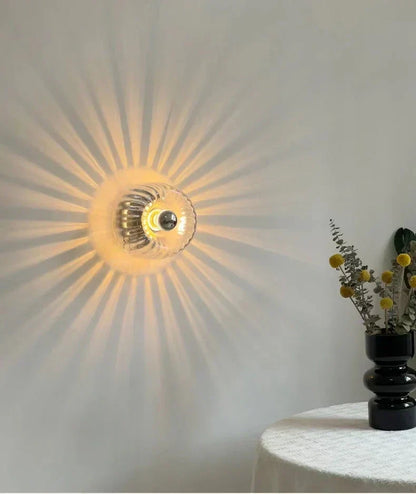 Minimalistische Glazen Wandlamp – Warm Sfeerlicht voor Woonkamer & Hal