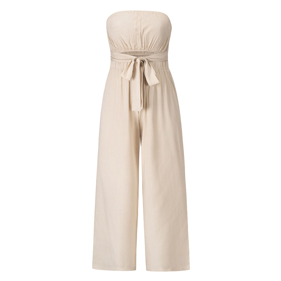 Vrouwelijke Jumpsuit Zwart Warme Winter Collectie
