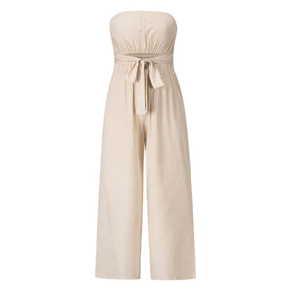 Vrouwelijke Jumpsuit Zwart Warme Winter Collectie