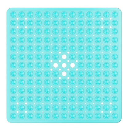 Antislip Badmat met Zuignappen – Veilig Vaste Mat voor Bad en Douche – Vierkant Design met Drainagegaten – PVC Douchevloermat – Machinewasbaarbaar