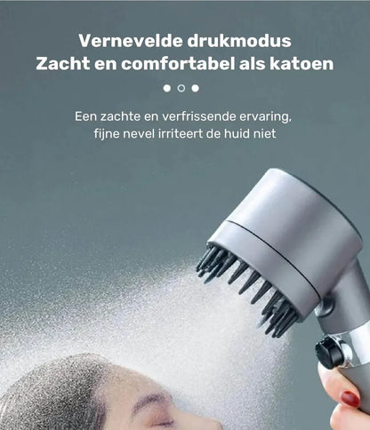 Hogedruk Douchekop met 4 Waterstanden – Energiebesparend & Waterbesparend – Universeel