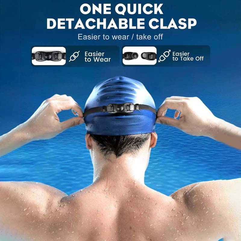 Zwembril Groot Gezichtsveld Anti-Condens Siliconen Verstelbaar Comfortabel Unisex Zwemmen Watersport