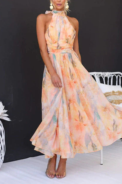 Aquarel Maxi-Jurk Sandra | Elegante Zomerjurk 2
