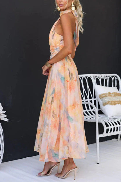 Aquarel Maxi-Jurk Sandra | Elegante Zomerjurk 4