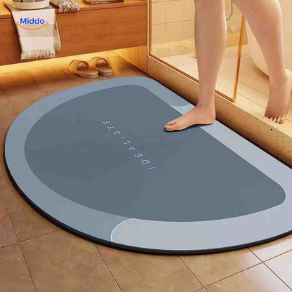 Sneldrogende Badmat met Antislip Onderkant – Extra Absorberend voor Badkamer, Toilet en Balkon