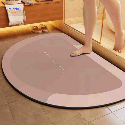 Sneldrogende Badmat met Antislip Onderkant – Extra Absorberend voor Badkamer, Toilet en Balkon