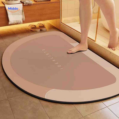 Sneldrogende Badmat met Antislip Onderkant – Extra Absorberend voor Badkamer, Toilet en Balkon