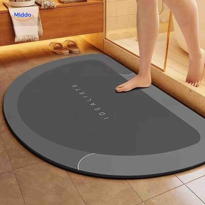 Sneldrogende Badmat met Antislip Onderkant – Extra Absorberend voor Badkamer, Toilet en Balkon