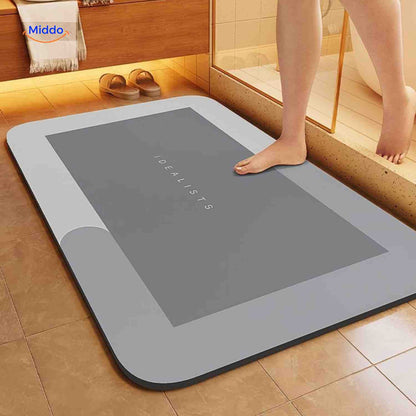 Sneldrogende Badmat met Antislip Onderkant – Extra Absorberend voor Badkamer, Toilet en Balkon