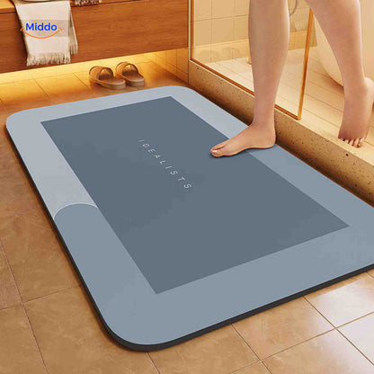 Sneldrogende Badmat met Antislip Onderkant – Extra Absorberend voor Badkamer, Toilet en Balkon
