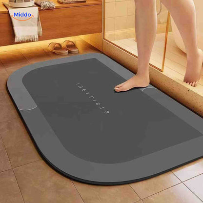 Sneldrogende Badmat met Antislip Onderkant – Extra Absorberend voor Badkamer, Toilet en Balkon