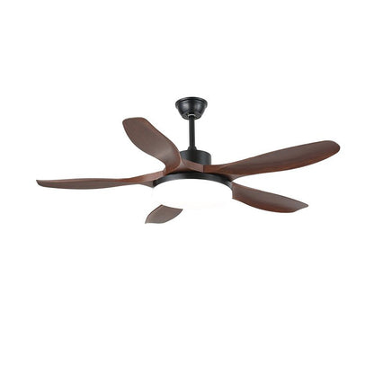 Plafondventilator met LED-verlichting 122/132 cm — DC-motor 6 snelheden ABS-bladen natuurlijke houtnerfafwerking hydrografisch afstandsbediening 3 kleurtemperaturen geïntegreerde verlichting ventilatorfunctie plafondmontage