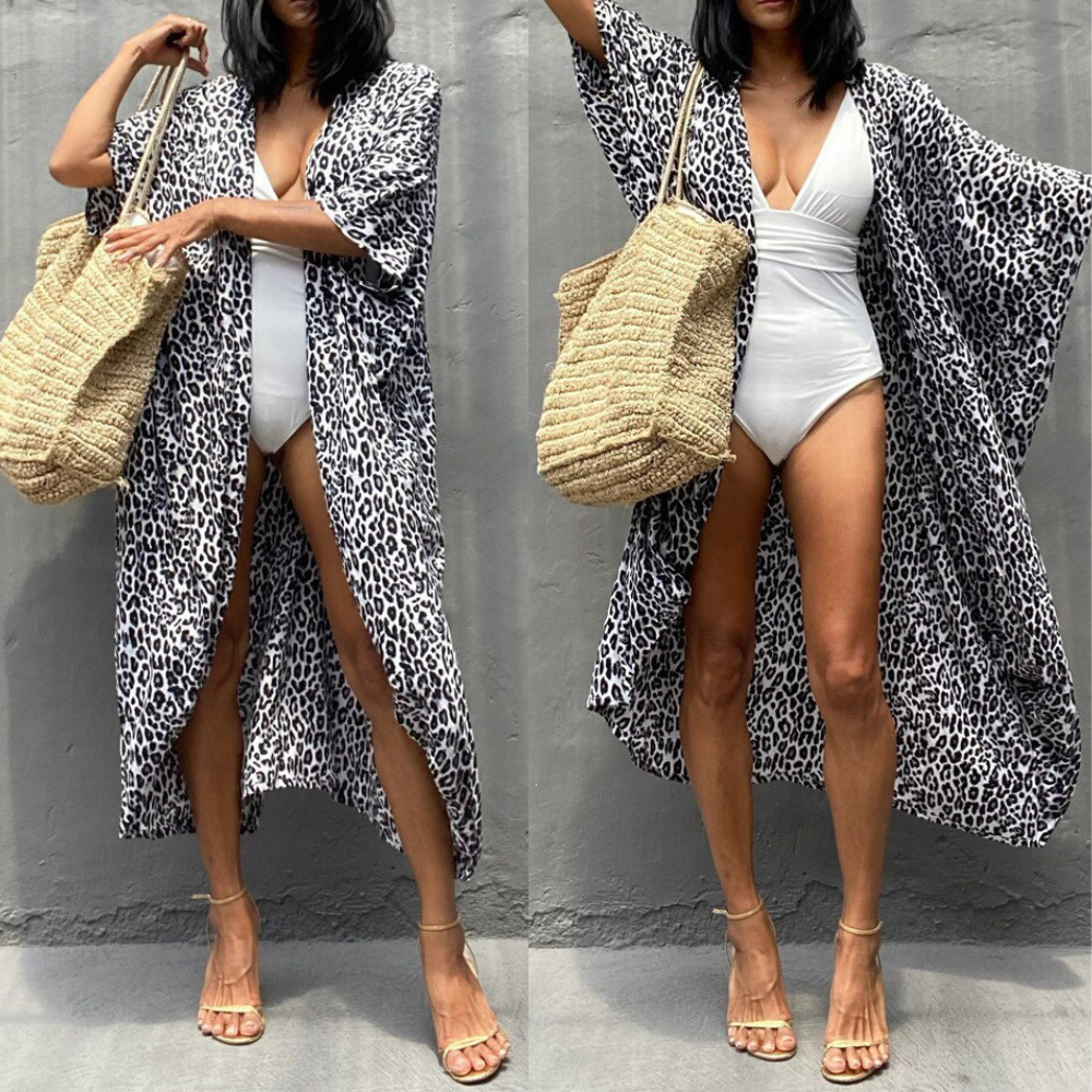Kimono Jurk Zomer Strandjurk Vrouw