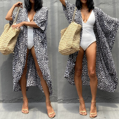 Kimono Jurk Zomer Strandjurk Vrouw