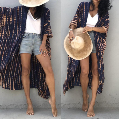 Kimono Jurk Zomer Strandjurk Vrouw
