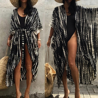 Kimono Jurk Zomer Strandjurk Vrouw