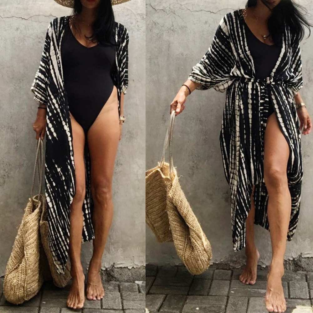 Kimono Jurk Zomer Strandjurk Vrouw