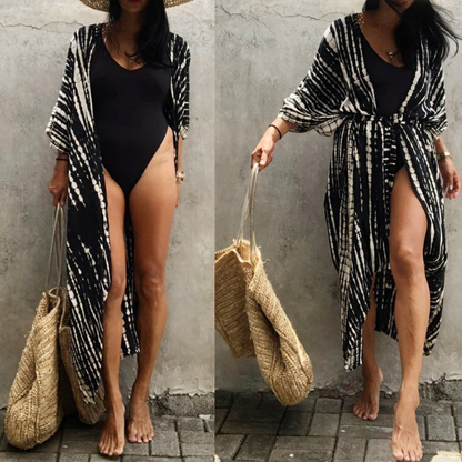 Kimono Jurk Zomer Strandjurk Vrouw