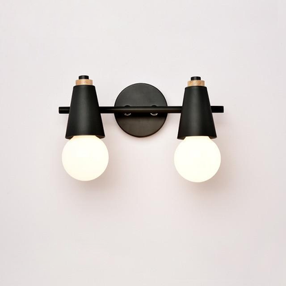 Wandlamp Metaal Hout 2 of 3 Lichts E27 Gekleurd Modern Slaapkamer Woonkamer