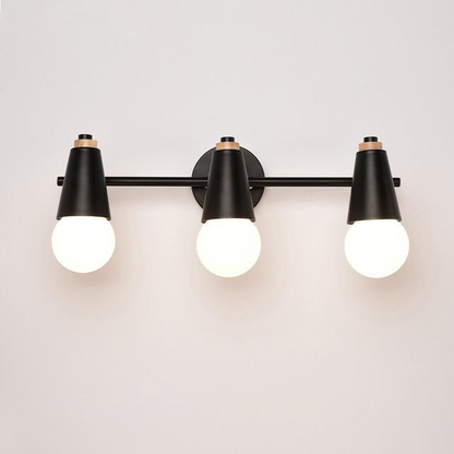 Wandlamp Metaal Hout 2 of 3 Lichts E27 Gekleurd Modern Slaapkamer Woonkamer