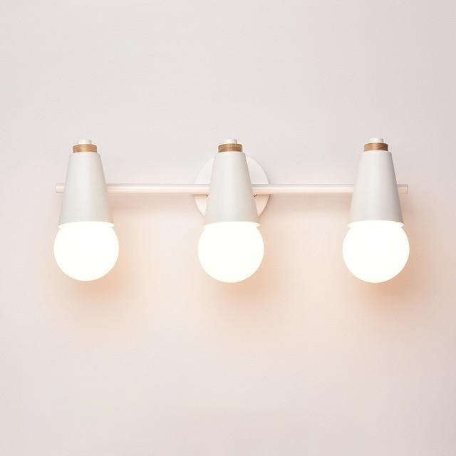 Wandlamp Metaal Hout 2 of 3 Lichts E27 Gekleurd Modern Slaapkamer Woonkamer