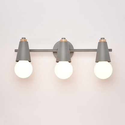 Wandlamp Metaal Hout 2 of 3 Lichts E27 Gekleurd Modern Slaapkamer Woonkamer